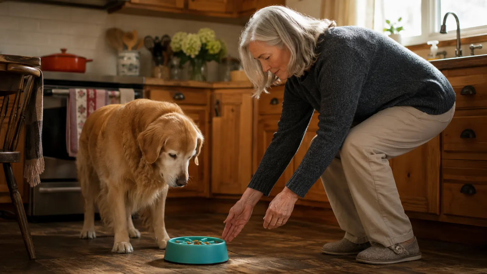 How to Stop a Dog From Gulping Food Using a Slow Feeder Bowl